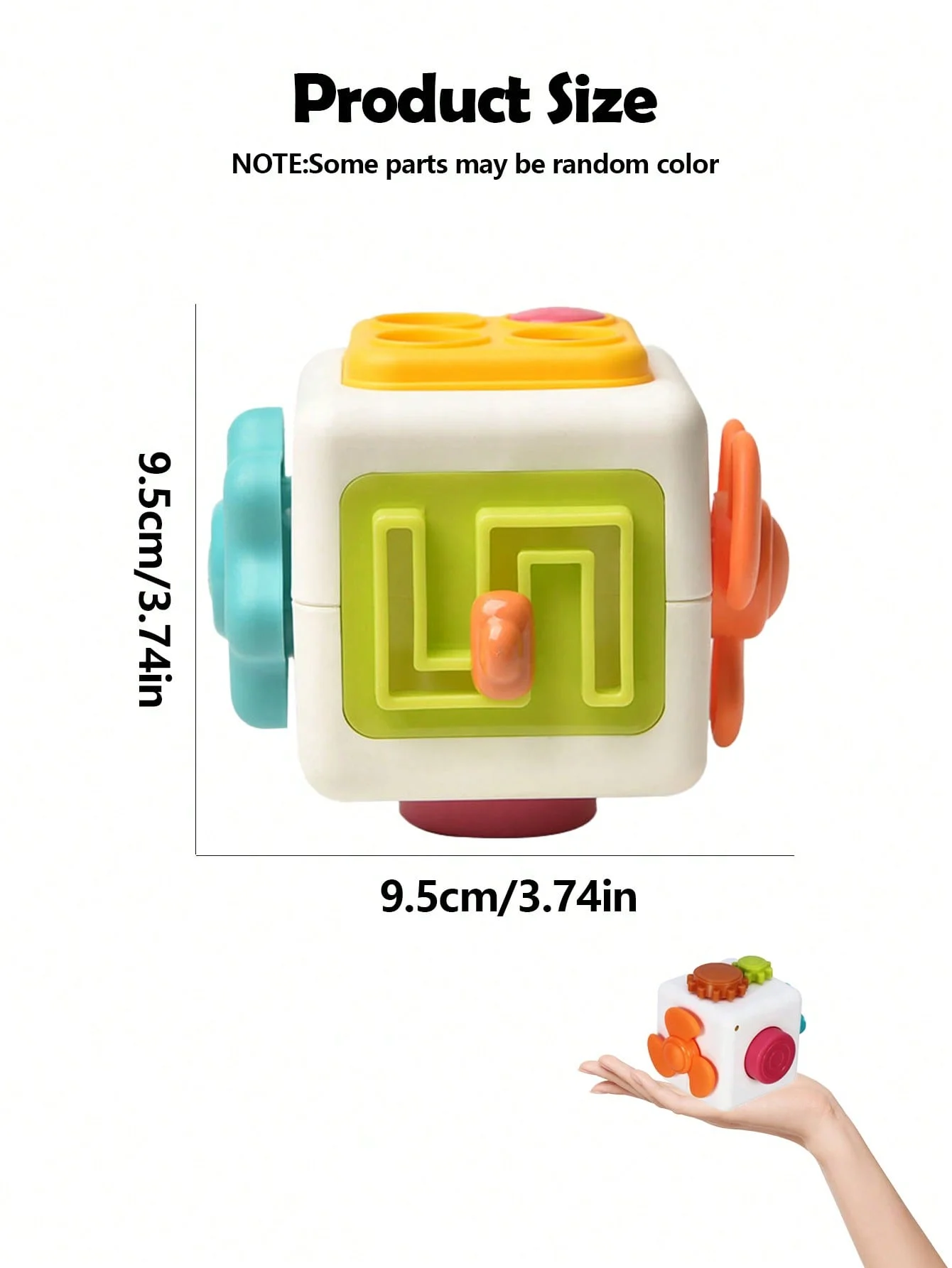 6-in-1 Montessori Lernspielzeug Sensorisches Beschäftigungsbrett Baby Übungs-Fähigkeiten-Würfel Fidget Lernspielzeug für Mädchen Jungen Geschenk