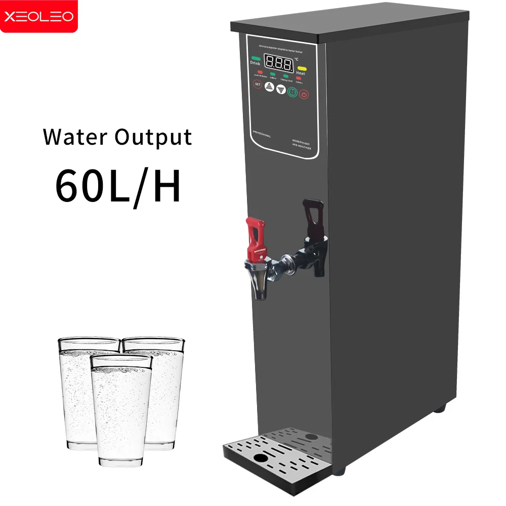 Xeoleo 30L Commercial Water dispenser Hot Water machine 60L/H Stainless steel Water boiler for bubble tea shop 3000W