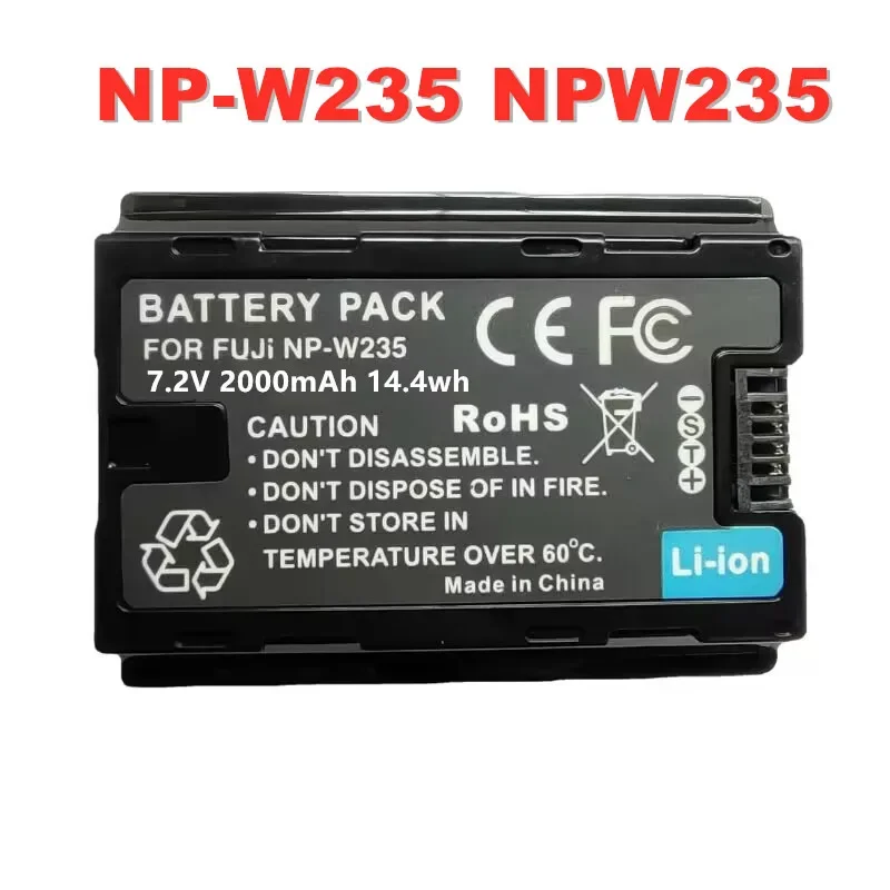 Digital Camera NP-W235 Rechargeable Battery 7.2v 2000mAh Is Applicable To Fujifilm GFX 100S  X-T4 VG-XT4 Cameras