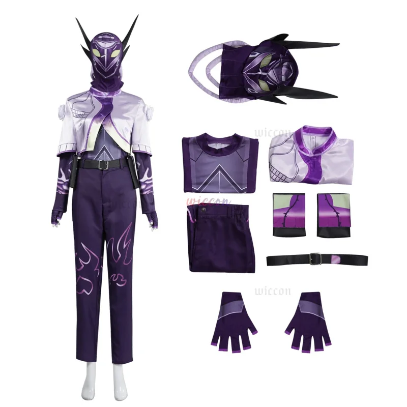 

NewGame Valorant New Role Costume Anime Man Vyse Whis Cosplay Uniform Coat Mask Suit Party Play Outfit for Men2025