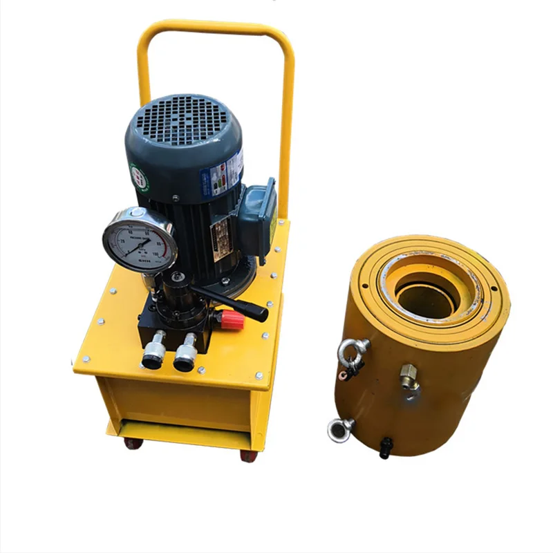 Electric Multi hole Anchor Cable Tensioning Machine with Piercing Jack