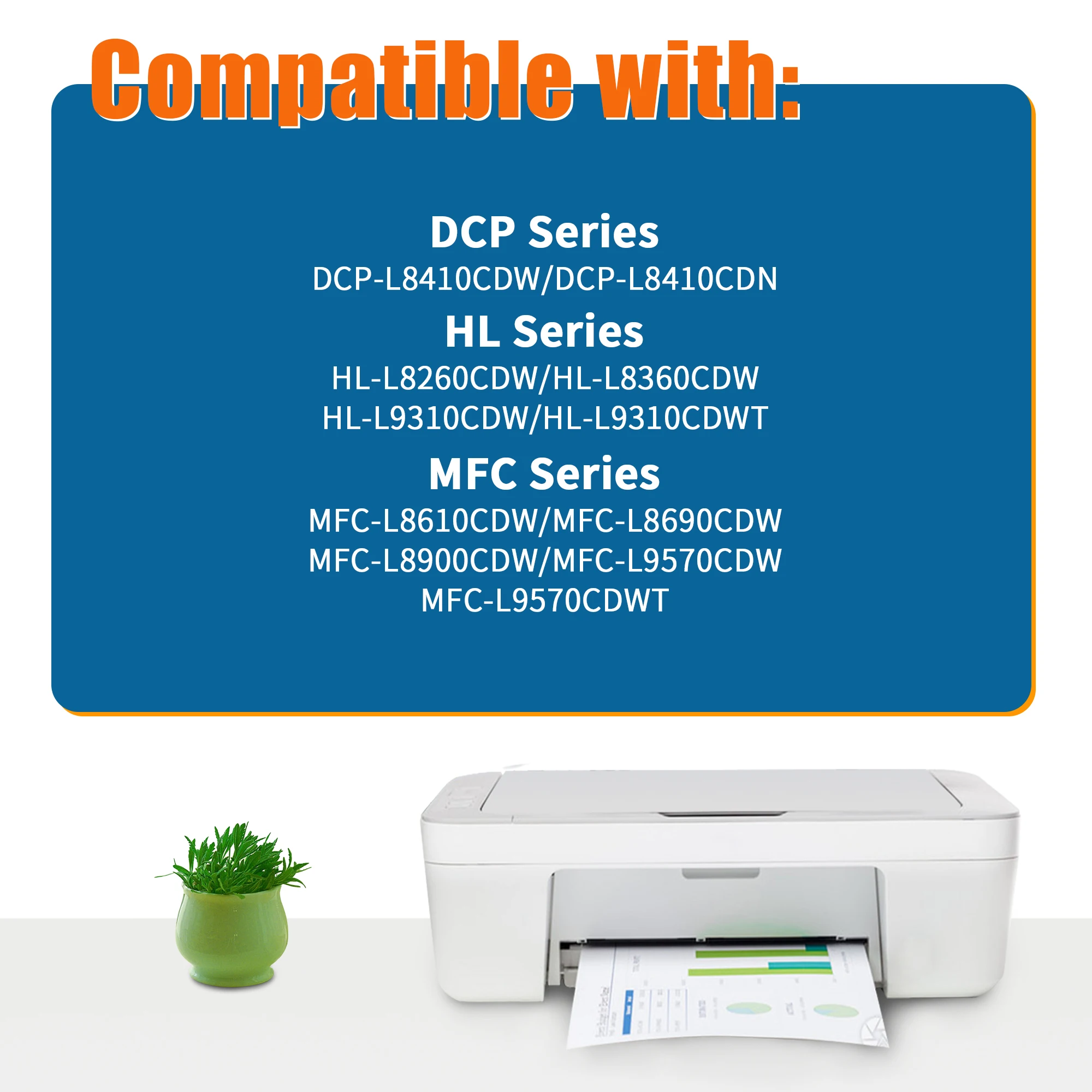 Jhaan TN423 TN-423 Toner kompatibel mit Brother TN-423 TN421 TN-421 für Brother MFC-L8690CDW Toner HL-L8260CDW DCP-L8410CDW – Detail 2