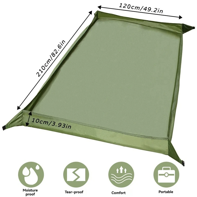 Ultralight Camping Tent Footprint Bathtub 3D Picnic Mat Outdoor Camping Waterproof Ground Sheet