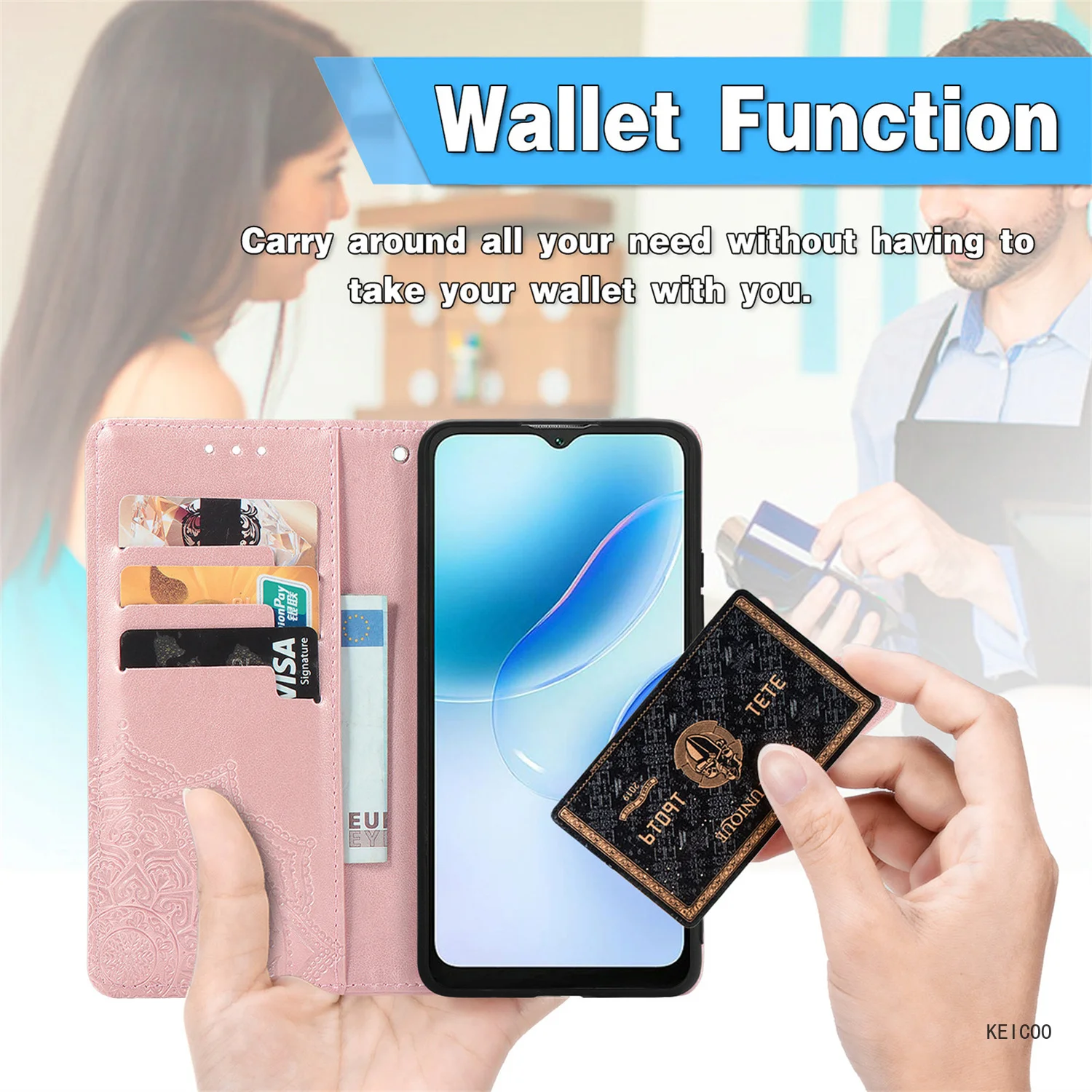 Fundas Leather Sheath for Blackview A85 A52 A95 A55 A53 Pro A 53 85 52 95 55 A53Pro Anti-fall Phone Case card slot Wallet Clip image 4