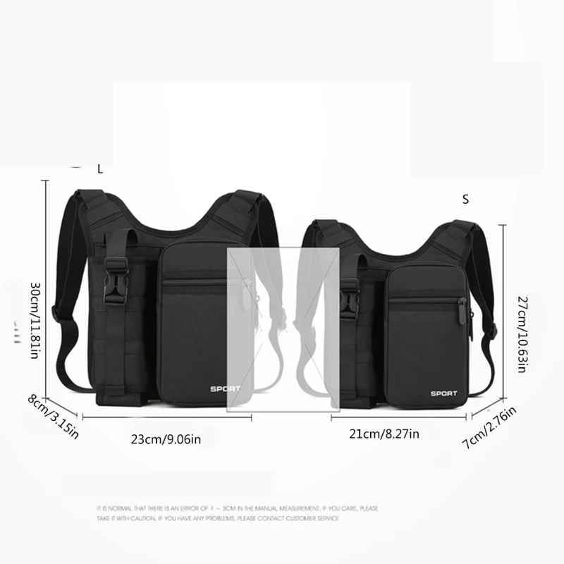 Tacticals Shoulder Bag Nylon Waist Bag Outdoor Crossbody Bag for Women and Man