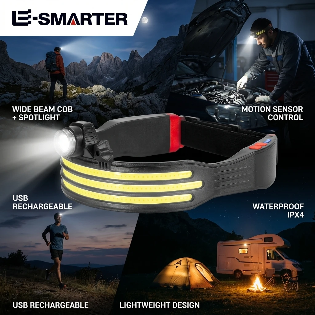 

Светодиодный налобный фонарь ESMATER с регулируемым фокусом, серия W694, для использования на открытом воздухе
