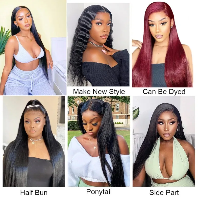 4X4 الدانتيل إغلاق مستقيم ابيض عقدة شعر الإنسان شفاف قبل قطعها مع شعر الطفل البرازيلي عذراء ريمي جزء مجاني الشعر