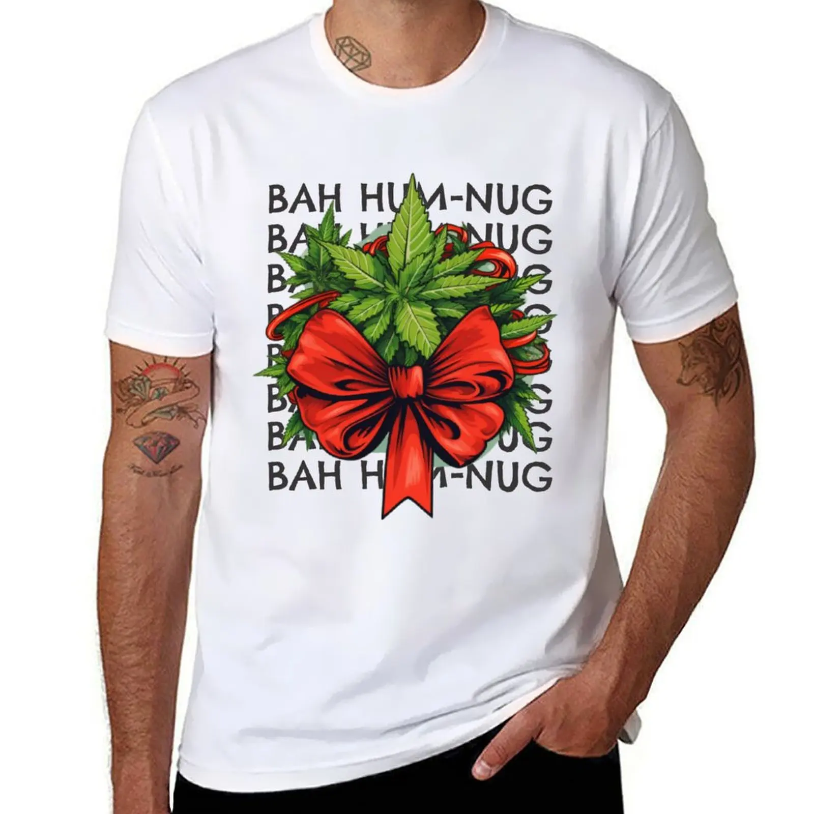 ¡Bah! Camiseta Hum-Nug, camisetas para hombre, camisetas gráficas, Camiseta de algodón negra, camiseta lisa para hombre