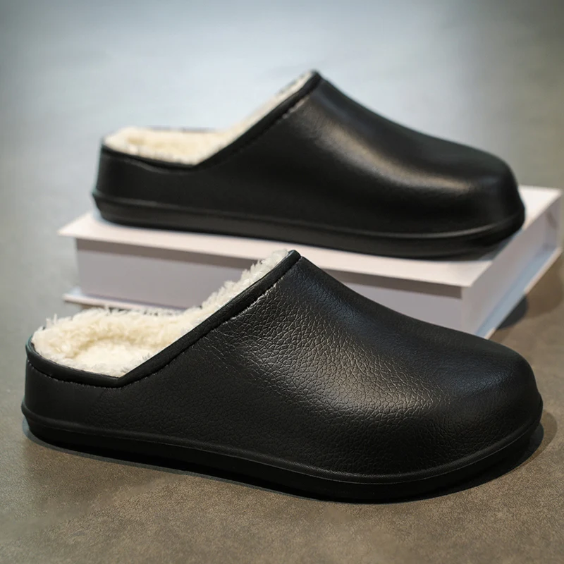 

winter slippers male warm cotton slippers men slippers Men And Women Couples waterproof Winter Household Warm Fluffy Slippers