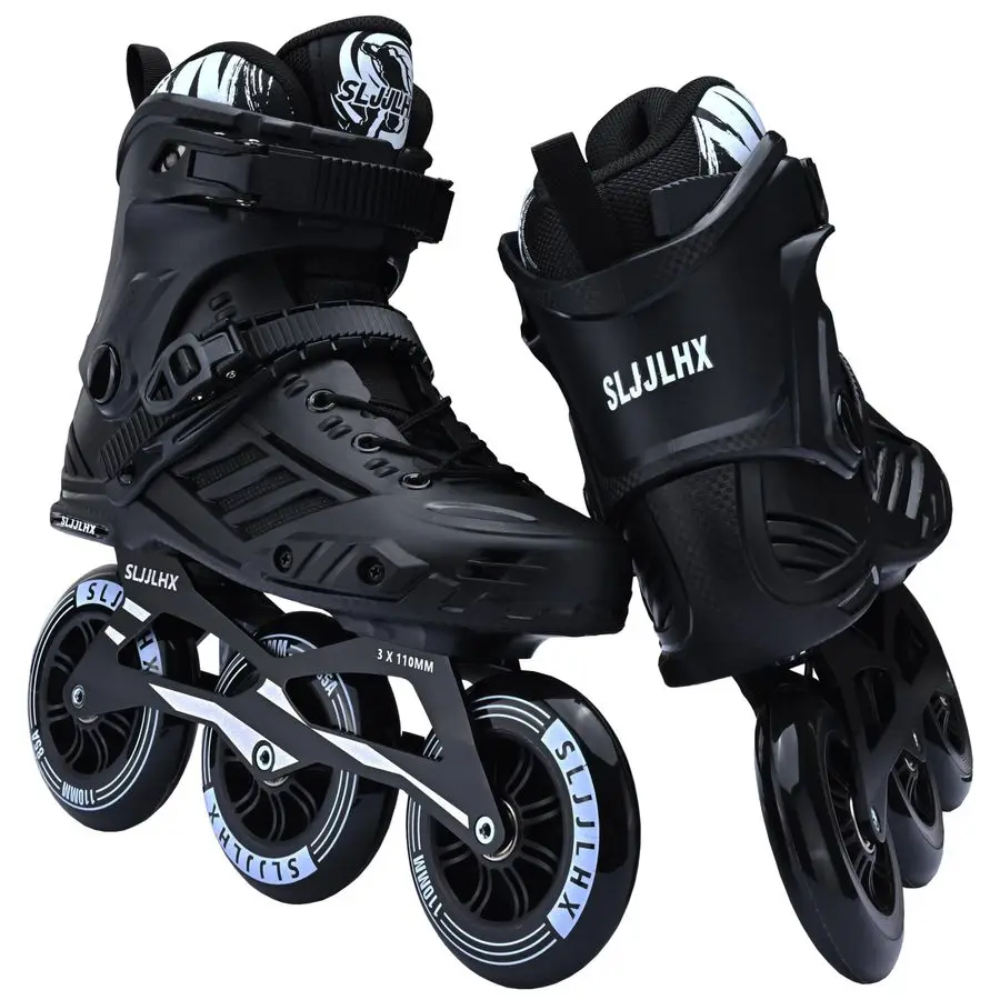 عجلات زلاجات مضمنة للرجال والنساء، زلاجات دوارة احترافية للذكور والإناث، زلاجات عالية الأداء للبالغين بسرعة 110 مم #3