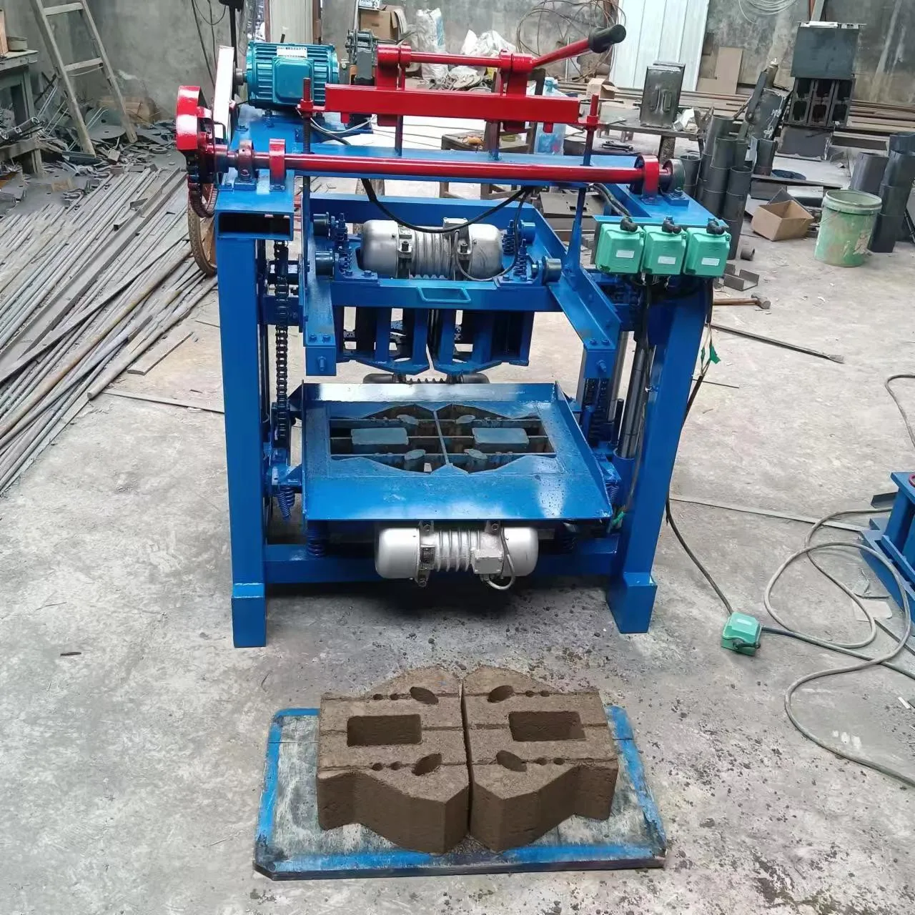 Factory low-cost manual concrete block making machine