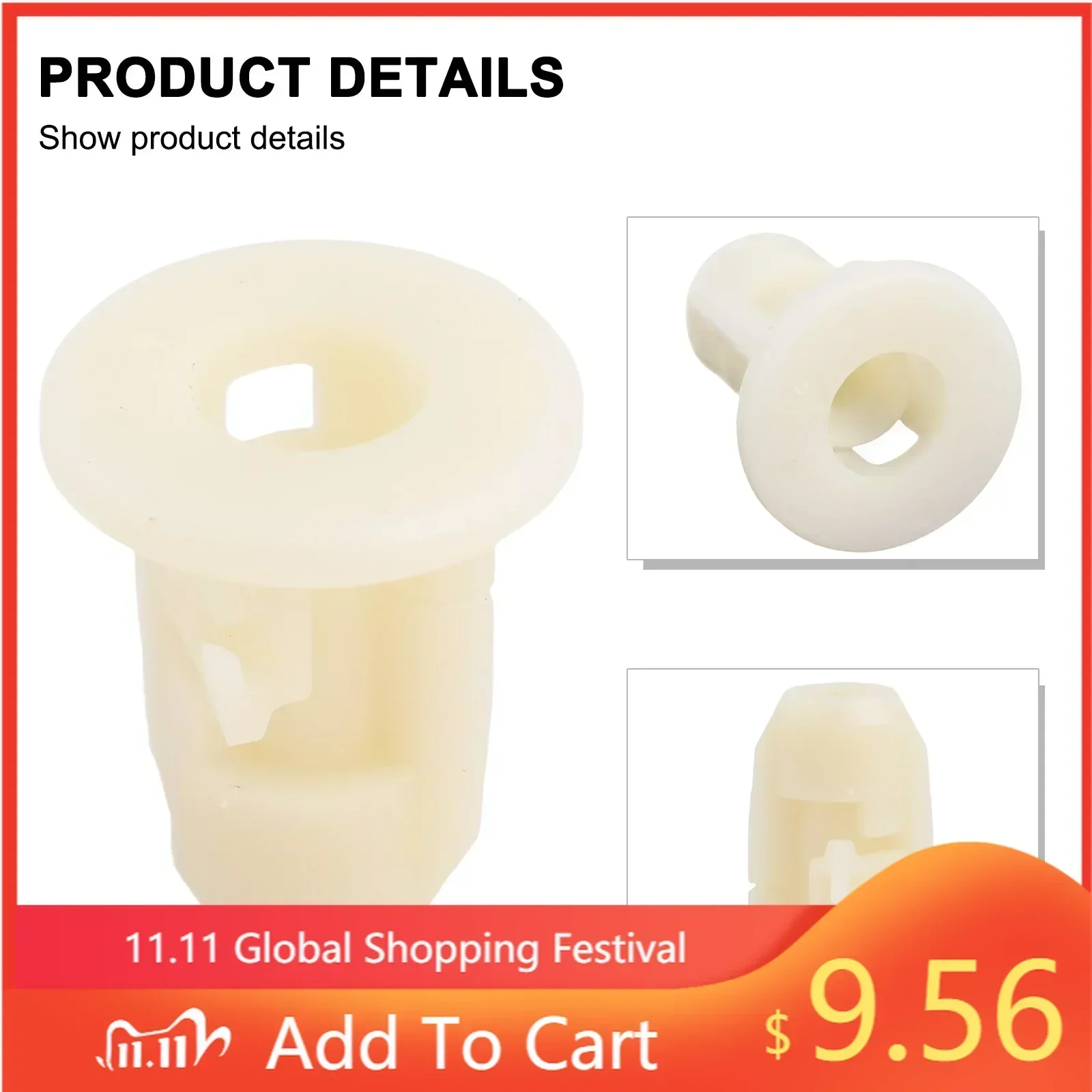 10pcs/set Car Under Cover Nut Grommet Trim Clips Plastic Accessories 07147201307 51757271848 For BMW Model BUT NOT ALL