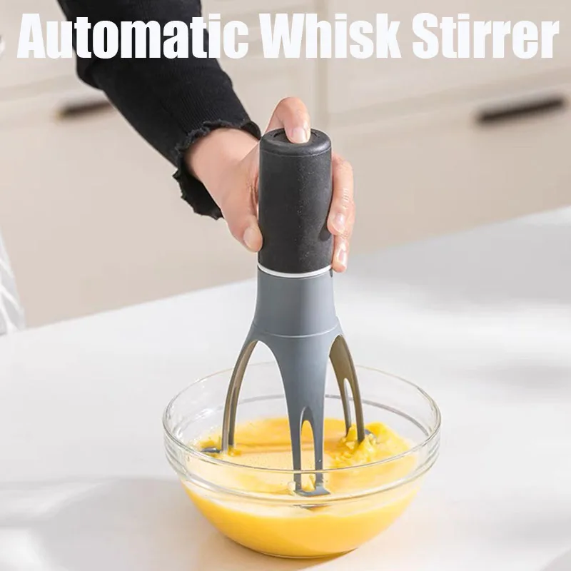 Automatic Whisk Stirrer Kitchen Tools Motorized Triangle Blender Egg Beater Electric Whisk Food Cake Cream Mixer Cooking Gadget