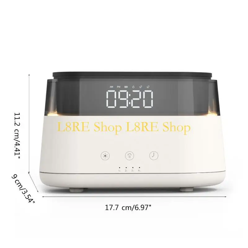 l8re flame arome diffuser with and clock led night light- multifunction machain room for room for room
