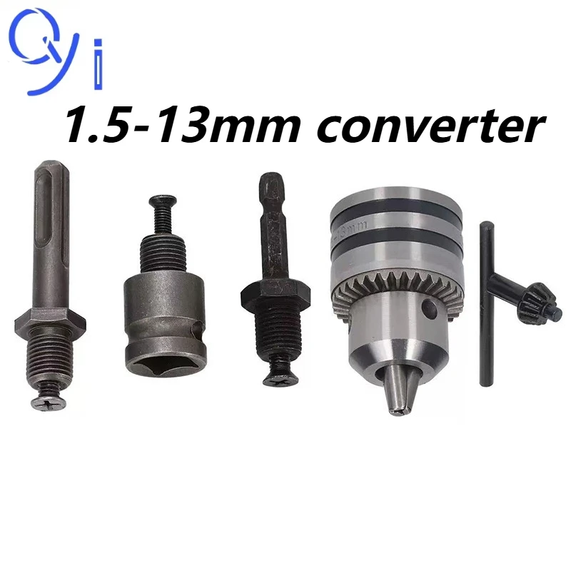 1.5-13 مللي متر محول 1/2 "-20unf تشاك الموضوع التغيير السريع محول Sds 1/4" عرافة شنيور يعمل بالبطارية مفتاح بت قضيب