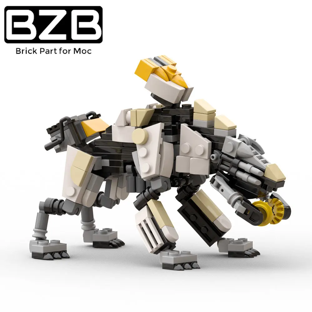 BZB MOC Zero Broadhead Dawn Grazer Building Blocks Set Horizon Mecha Scrapper Monster Robot Bricks Toys Kids Birthday Gifts