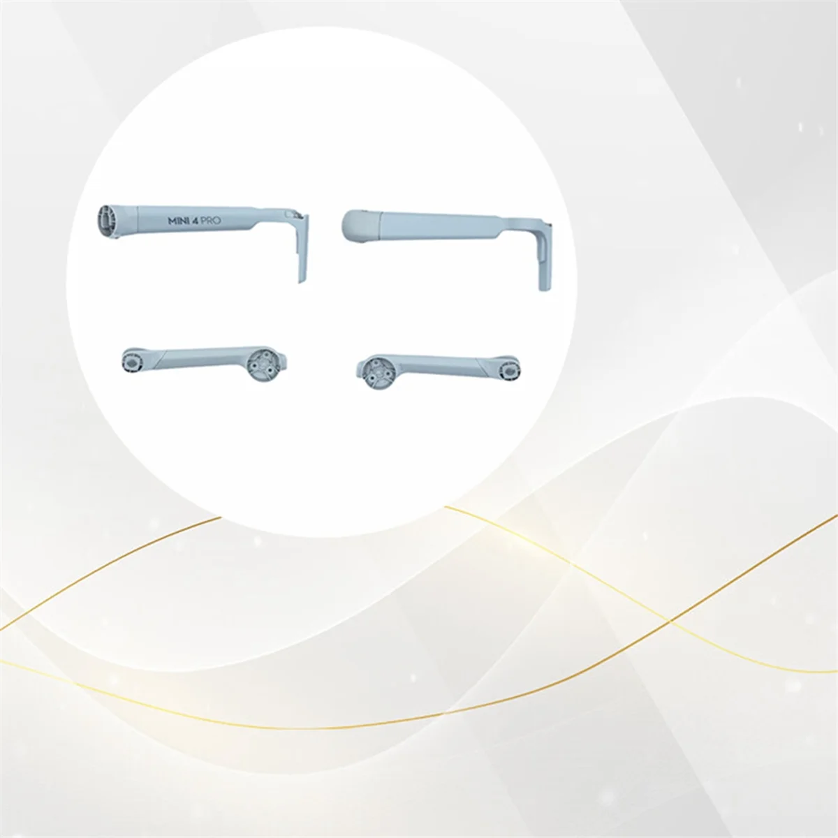 Braço Shell para DJI Mini 4 PRO Drone Peças de braço Peças de reparo traseiras esquerda para DJI Mini 4 PRO C&A38R