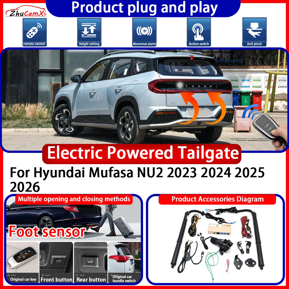 

Electric Powered Tailgate for Hyundai Mufasa NU2 2023 2024 2025 2026 System anti pinch Smart Intelligent Control Gate Lift Kit