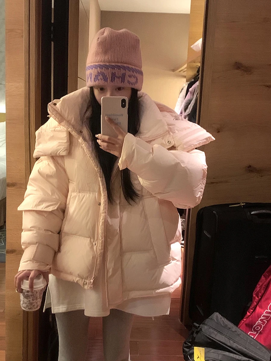 

Yum Star Princ Warmth New Match Long ort Sle 90 White Du down Jaet Thiened Winter Collection