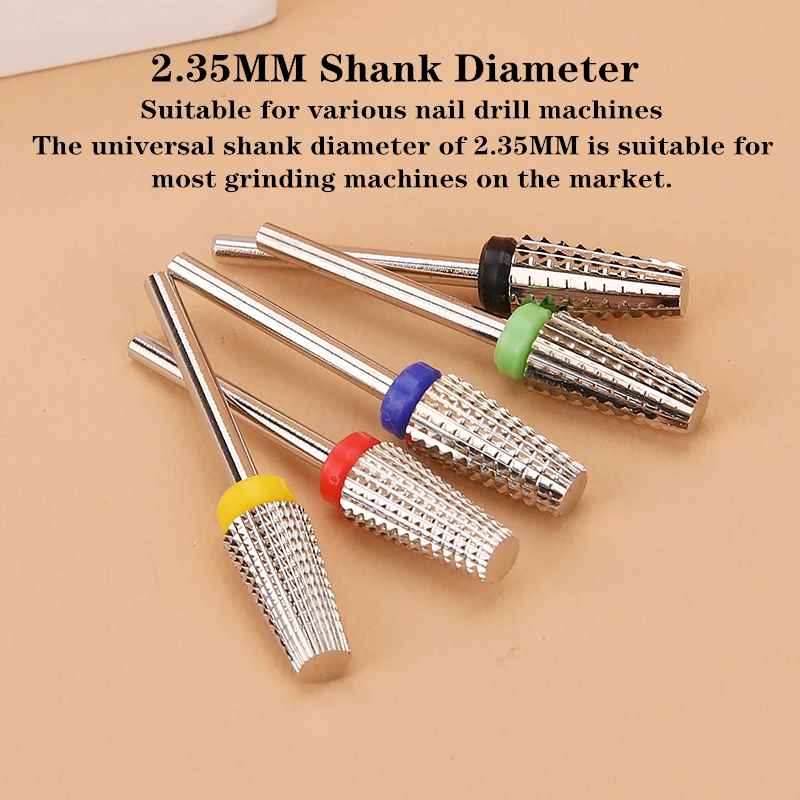 63 Types Tungsten Steel Nail Drill Bits for Electric Nail Drill Machine Manicure Milling Cutters Cuticle Removal Polishing Tool