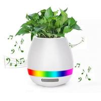 Smart Flowerpots Smart Bedroom Speaker Light Intelligent Button Touch Control Speaker Night Light For Bedroom Bedside Table