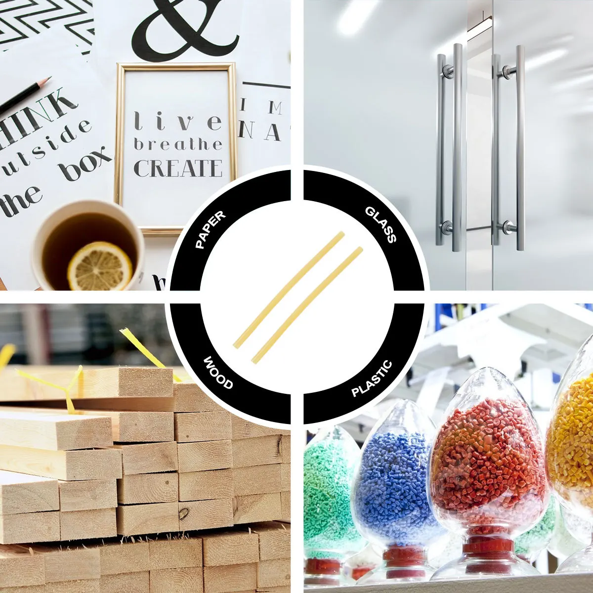 

2Pcs Arrow Hot Melt Glue Sticks Eco-Friendly Durable Flexible Adhesive Rod for DIY Craft Repair Black Glue Sticks