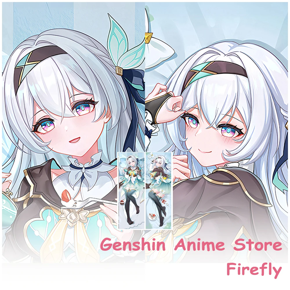 Anime Dakimakura Honkai Star Rail Firefly Pillow Case Cosplay Props Cartoon Double-Sided Printed Hugging Body Pillow Cover