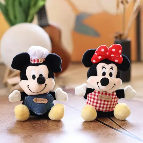 Disney carino chef mouse ciondolo peluche kawaii topolino bambola ciondolo borsa portachiavi regalo per il compleanno della fidanzata