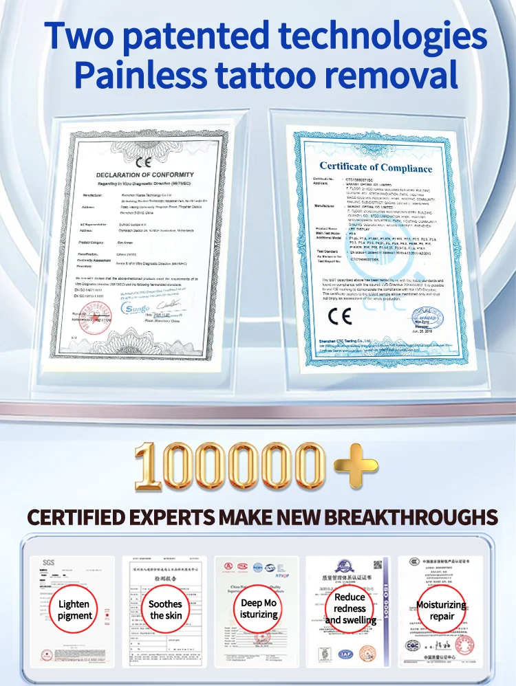 جل إزالة الوشم يذوب الوشم ويصلح البشرة وترطيبها والعناية بالتنظيف العميق وغير المؤلم #6