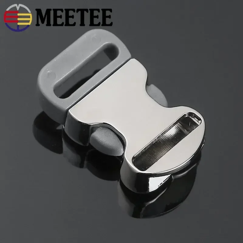 2/5Pcs 10/15/20/25mm Cute Bone Metal Buckles Dog Collar Side Release Buckle Insert Adjust Clasp Bags Belt Luggage Accessories