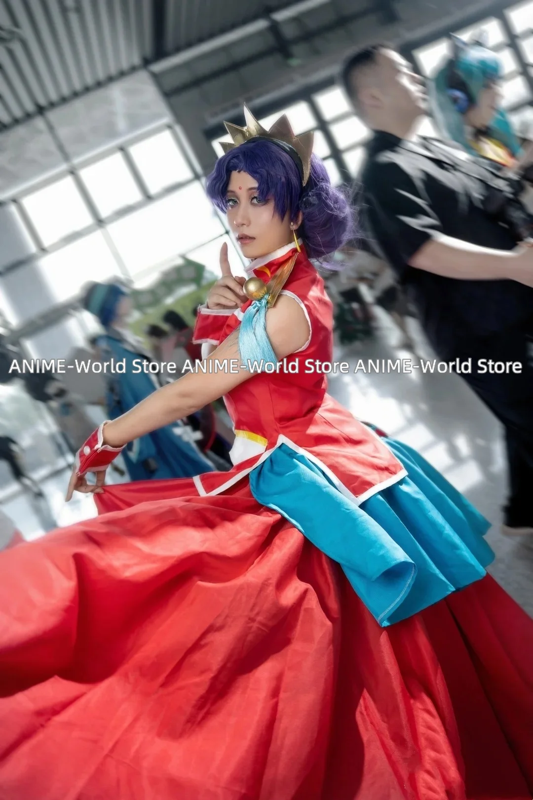 《Custom Size》Revolutionary Girl Tenjo Utena Tenjou Anthy Himemiya Cosplay Red Dress Costume