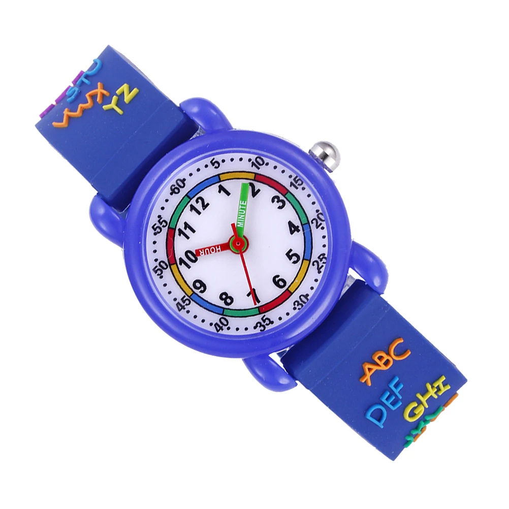 

Cartoon Kids Watch Children Wristwatch Lovely Quartz 3D Pupils Waterproof Durable Safe Precise Movement Birthday Gift Matching