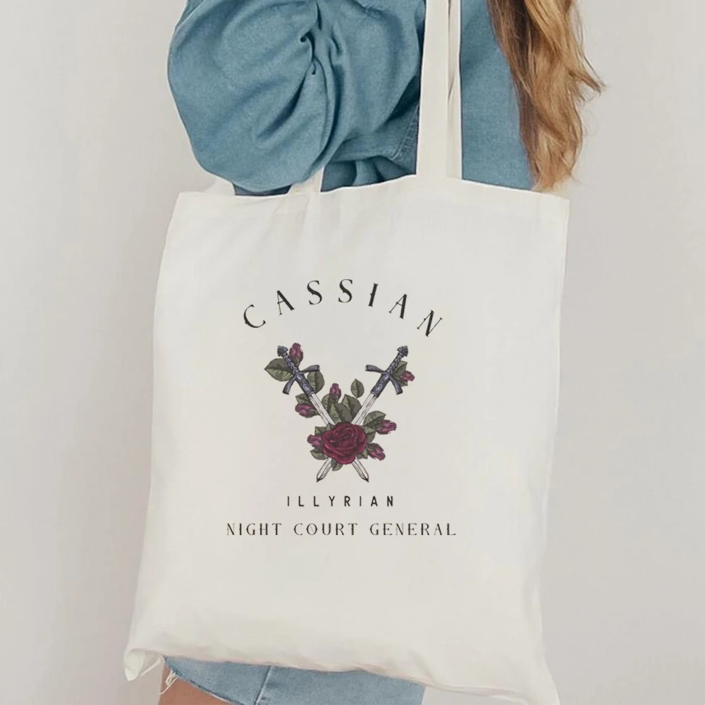 Cassian ACOTAR Tote Bag ACOTAR Canvas Tote Bag A court of thorns and roses sjm merch sarah j maas booksbooktok Rhysand Feyre