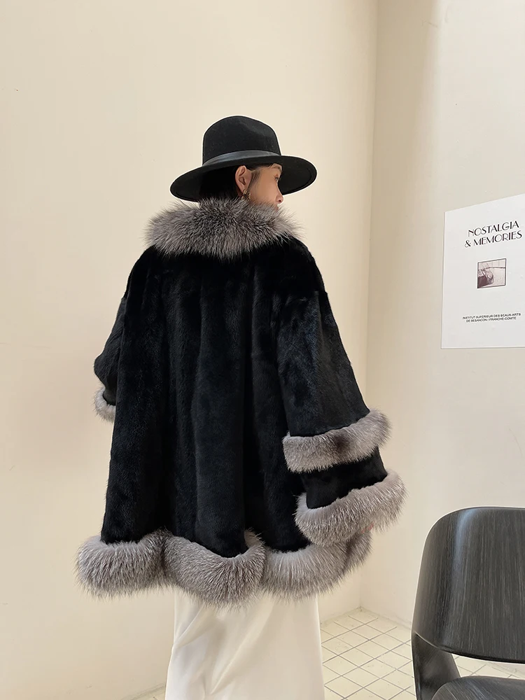 Fangtai neue Winter warme Luxus natürliche echte Nerz Pelzmantel Frauen Mode plus Größe Pelz jacke verdickt versand kostenfrei Weste