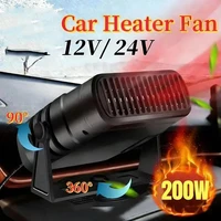 Nuevo Calentador de Coche 12V/24V, Calentador Portátil, Desempañador, Ventilador de Calefacción 200W, Secador, Desempañador de Parabrisas, Accesorios