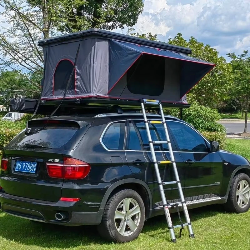Hard Shell Roof Top Tent with Annex  Four Season Aluminium  Camping Rooftop Pop up Top Car Roof Tent