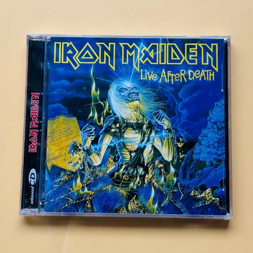 Iron Maiden Live After Death 2CD Live Heavy Metal Klassiek album voor Car Play Fans Collection Gift Op voorraad