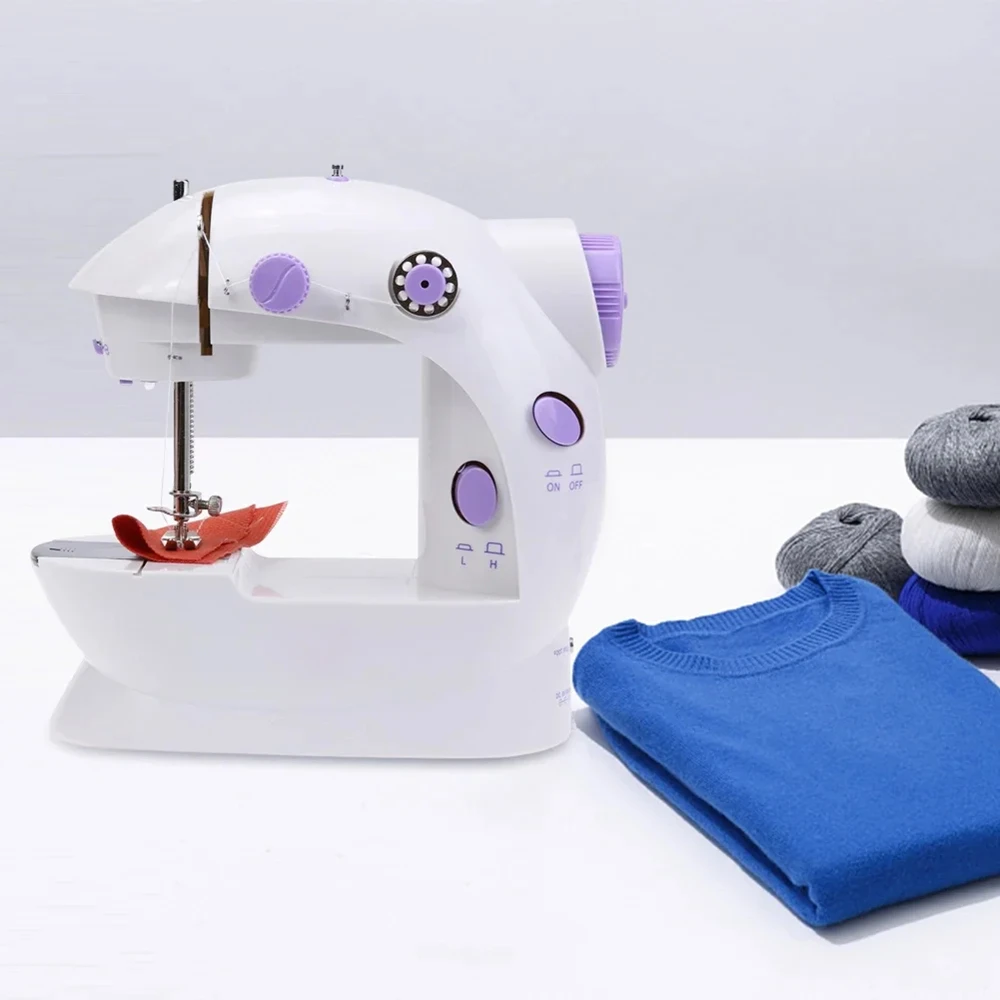 Fashion Portable Sewing Machines Multifunctional Household 202Mini Sewing Machine for Beginner DIY Home Sewing Accessories