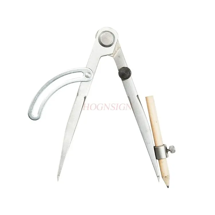 1pcs Marking gauge, spacing gauge, marking tool, leather carbon steel material, wear-resistant and durable large round gauge