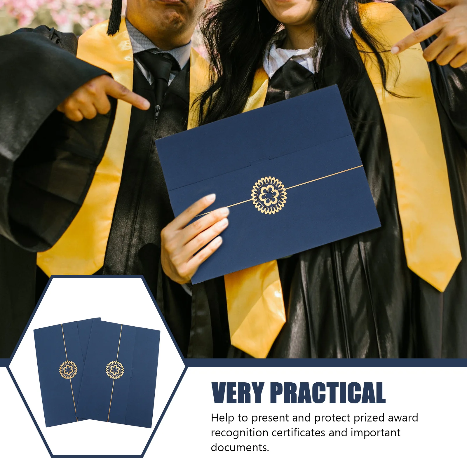 Diploma Certificate Cover Holder Covers Paper Graduation Folders Document Folder Paddedholders Sleeve Frame Award Diplomas