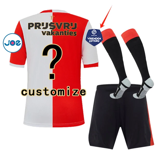 NIEUW 25 26 FeyenoordES kinder thuis- en uittenue bedrukking letter 10-14 dagen Het zal in uw land aankomen Decoratief schilderwerk