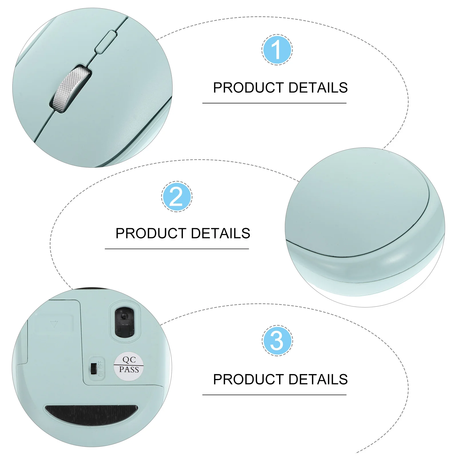 

1pc Portable Dual Mode Mute Wireless Mouse Ergonomically Designed Lightweight Practical Mouse