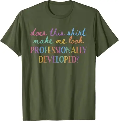 Lässt mich dieses T-Shirt professionell aussehen? Y2K-T-Shirt mit Persönlichkeit für Lehrer, Schulkleidung, Neuheit, Spruch-T-Shirt, Geschenk – Detail 10