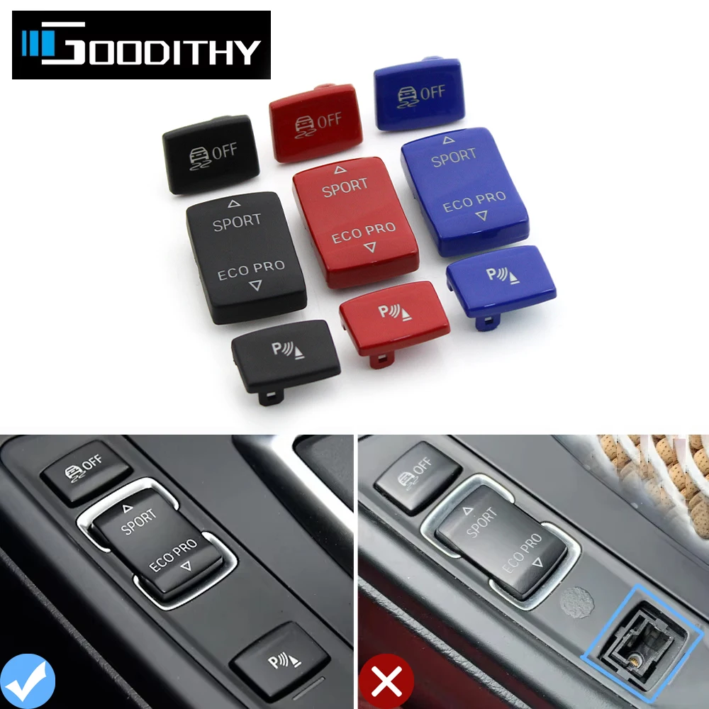 Interior Console ESP Antislip Switch Sport Buttons Radar Sensor Button For BMW F20 F21 F22 F23 F30 F31 F34 F35 F32 F36 Black Red
