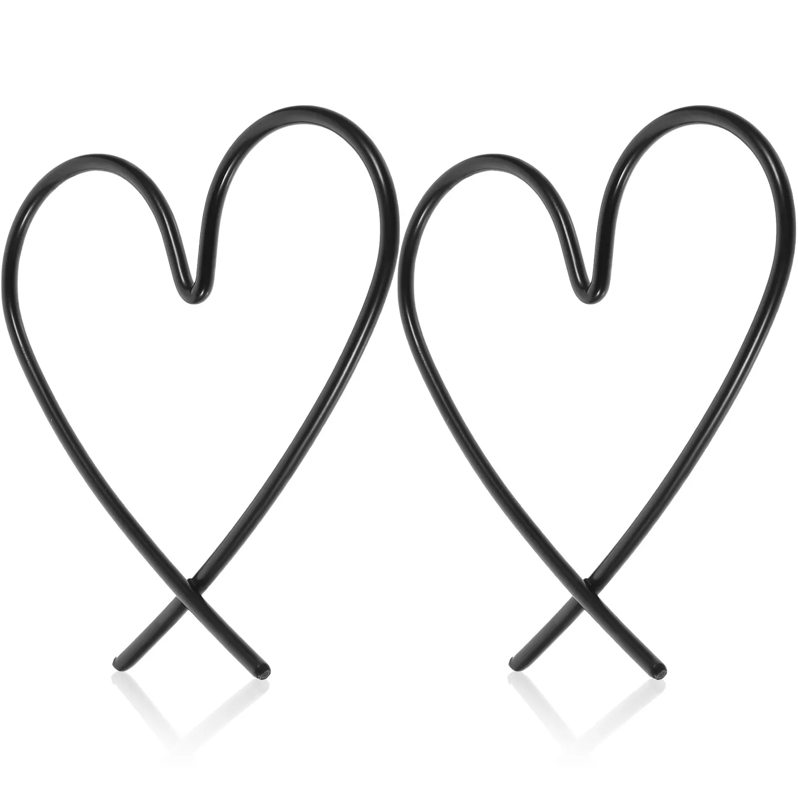 2Pcs Metal Heart Wire Wall Sculpture Iron Hanging Adorn for Indoor Outdoor Decor Living Room Bedroom Kids Room Home Wall Art