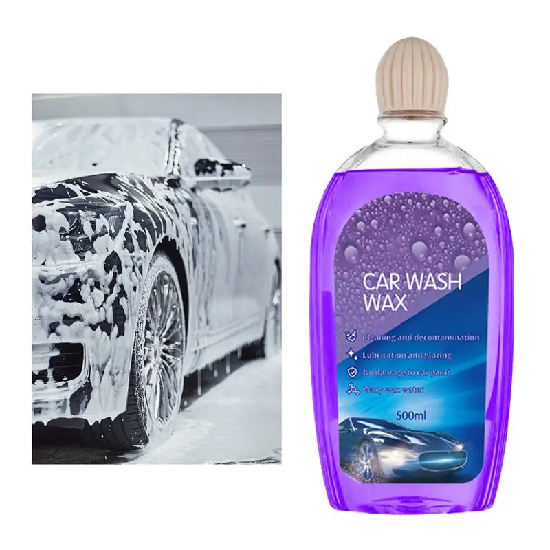 

Liquid Coating For Car 500ml Auto Foam Liquid Wax Polish Safe And Mild Vehicle Cleaner For Sedan Truck Van RV And SUV