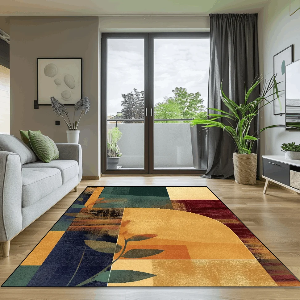 

Modern Abstract Carpet for Living Room Decorative Home Sofa Table Area Large Rugs Bedroom Lounge Customizable Non-slip Floor Mat