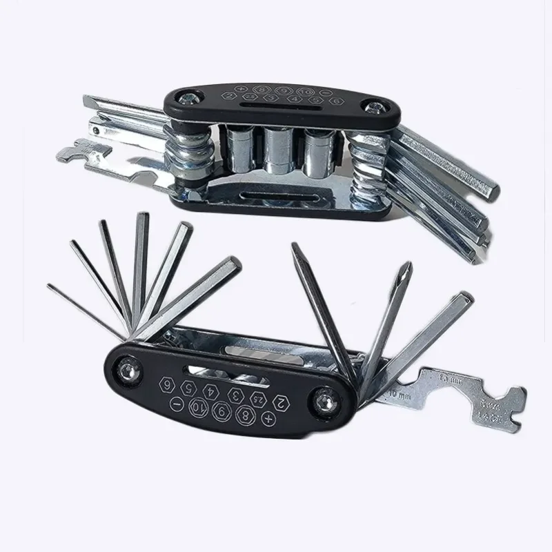 16 in 1 Multi Functional Portable Screw Tool Set for Motorcycle accessories Bike Furniture Maintenance Tools Hexagon Wrench Set