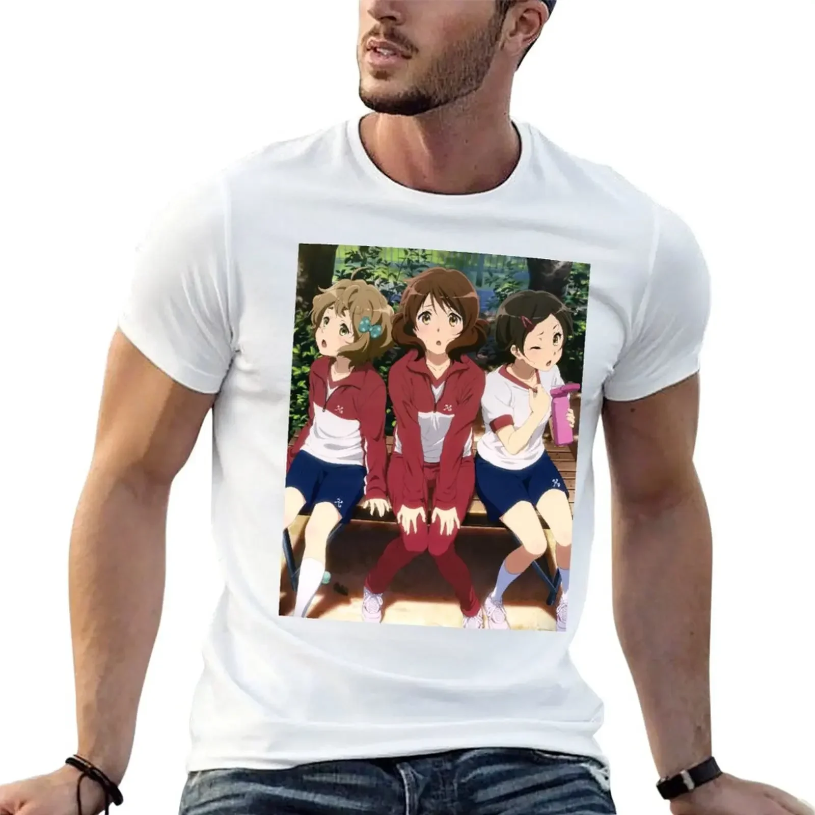 Hibike! Euphonium - Kumiko, Hazuki & Sapphire T-Shirt animal prinfor boys cute clothes t shirts men