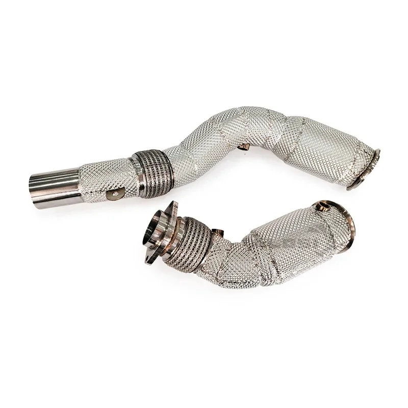 

ALOSI Factory Stainless Steel High Performance Exhaust Downpipe Heat Shield Catalytic 2014-2019 M3 M4 F80 F82 3.0T New